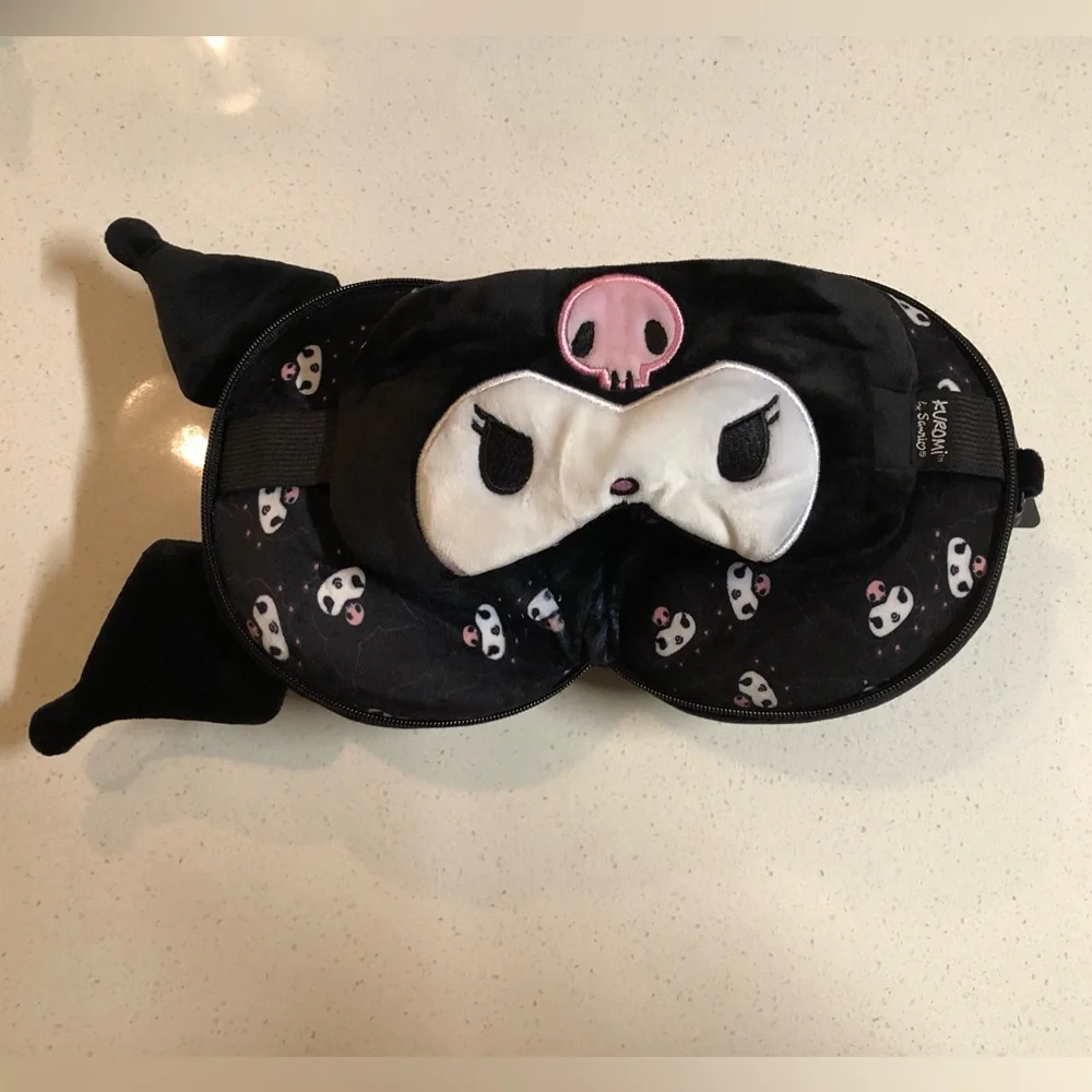 Kuromi Plushie and Eye Mask